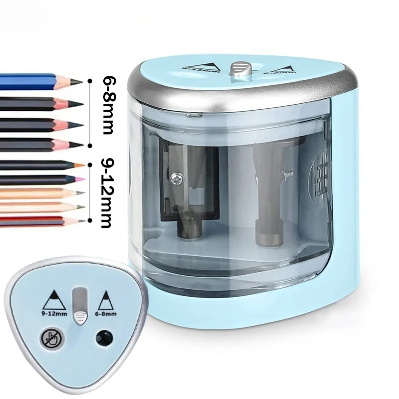 Electric Pencil Sharpener Usb - Temperino Elettrico a Due Fori Potenziato