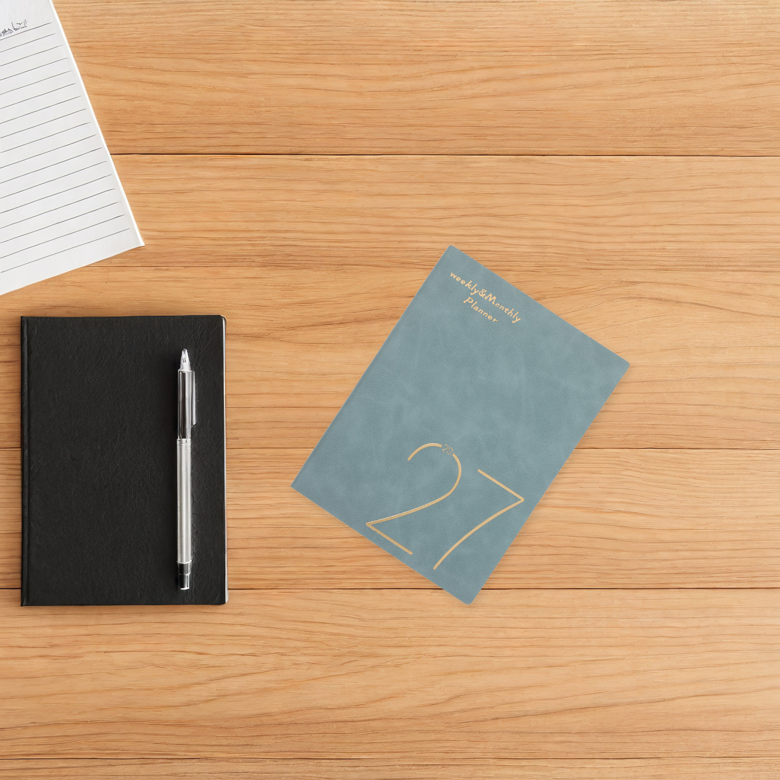 Spiral Bound Grid Notebook A5 - Agenda settimanale e mensile 2027, formato