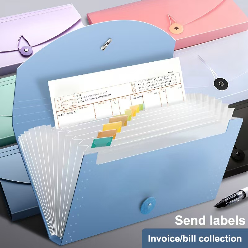 Expandable Accordion File Folder 13 Pockets - Organizzatore Espandibile per Documenti con 13