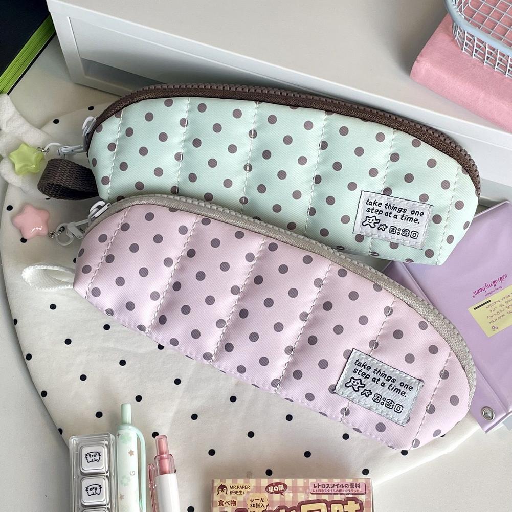 Astuccio Estetico a Pois Porta - Aesthetic Large Pencil Case Pouch recensione e prezzo