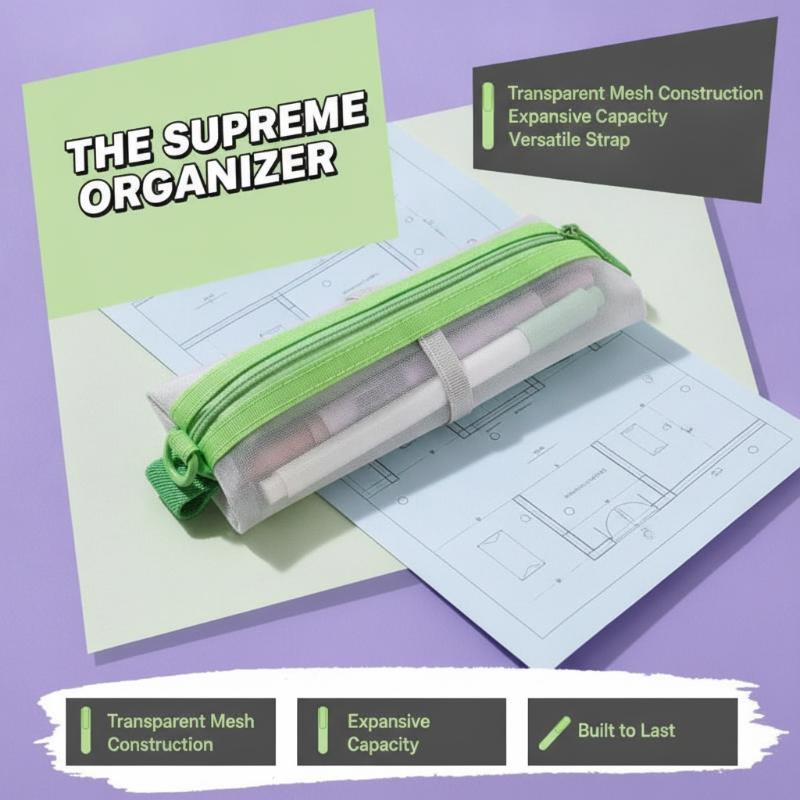 Astuccio in rete trasparente c - Clear Mesh Pencil Pouch For Exam recensione e prezzo