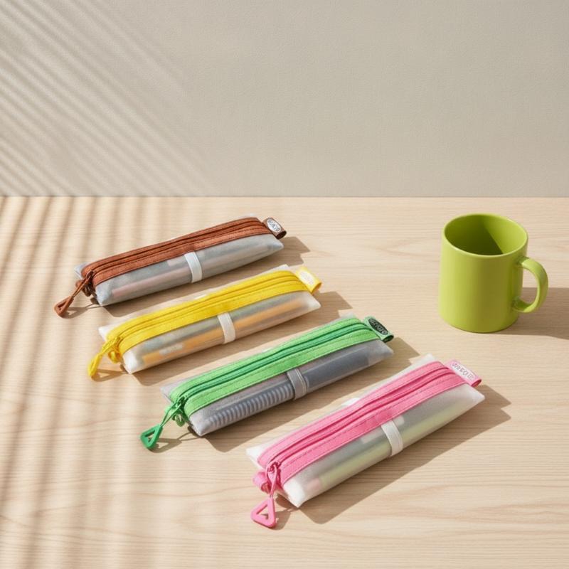 Astuccio in rete trasparente c - Clear Mesh Pencil Pouch For Exam recensione e prezzo